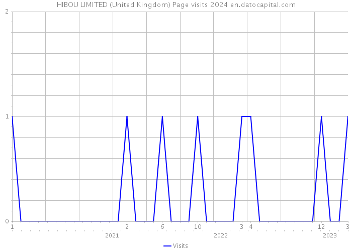 HIBOU LIMITED (United Kingdom) Page visits 2024 