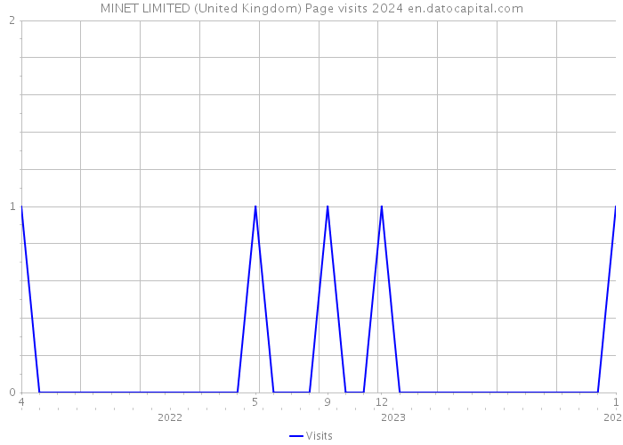MINET LIMITED (United Kingdom) Page visits 2024 