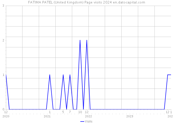 FATIMA PATEL (United Kingdom) Page visits 2024 