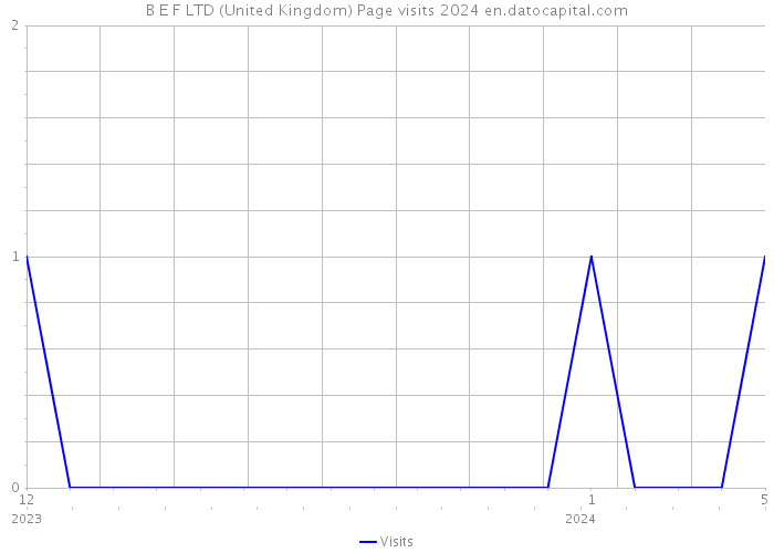 B E F LTD (United Kingdom) Page visits 2024 