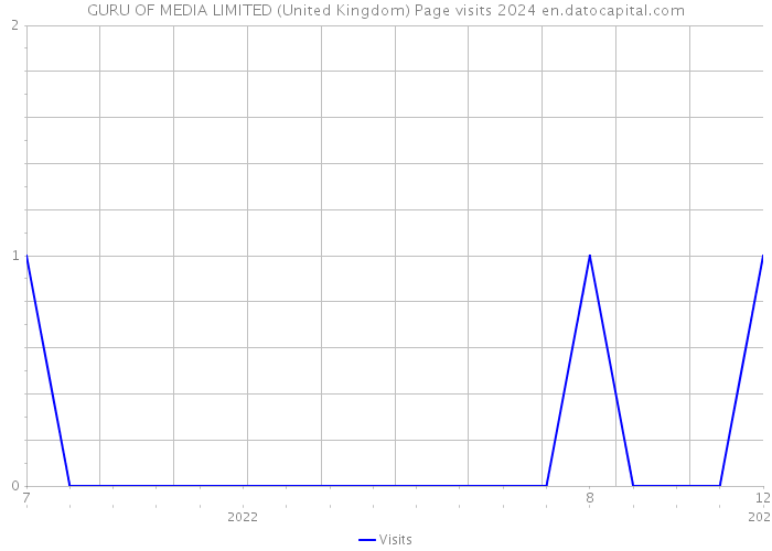GURU OF MEDIA LIMITED (United Kingdom) Page visits 2024 