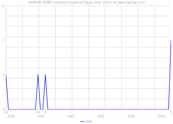 SAMUEL BOBO (United Kingdom) Page visits 2024 