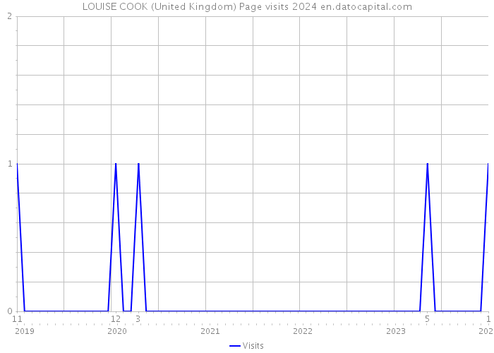 LOUISE COOK (United Kingdom) Page visits 2024 