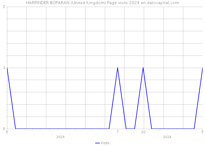 HARPINDER BOPARAN (United Kingdom) Page visits 2024 