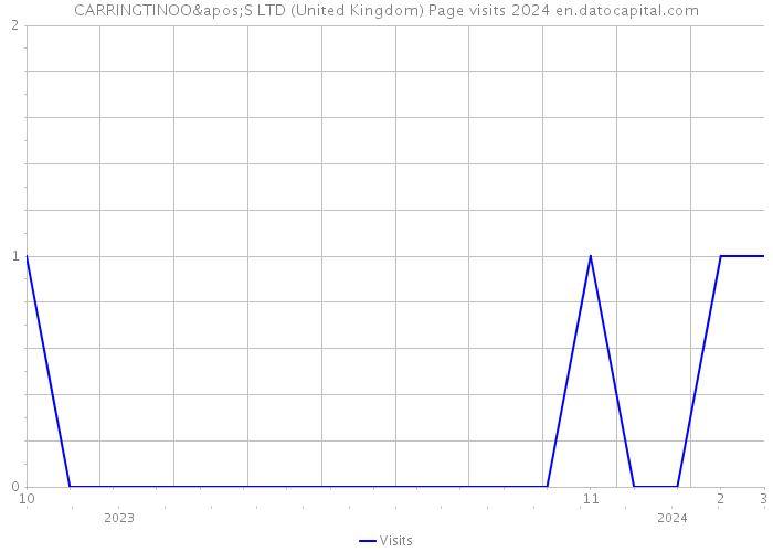 CARRINGTINOO'S LTD (United Kingdom) Page visits 2024 