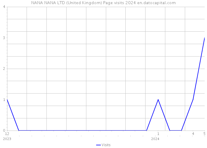NANA NANA LTD (United Kingdom) Page visits 2024 