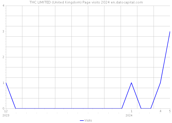THC LIMITED (United Kingdom) Page visits 2024 