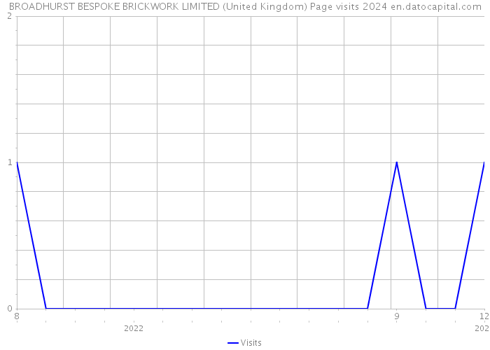 BROADHURST BESPOKE BRICKWORK LIMITED (United Kingdom) Page visits 2024 