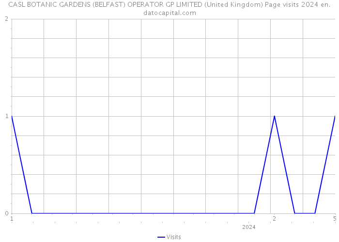 CASL BOTANIC GARDENS (BELFAST) OPERATOR GP LIMITED (United Kingdom) Page visits 2024 