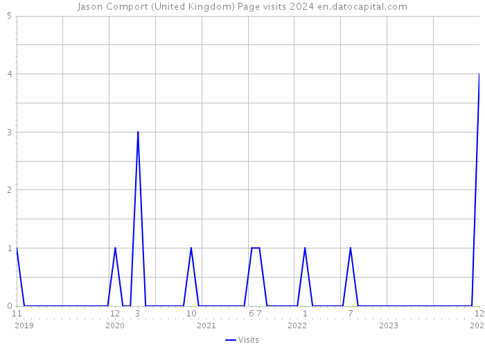 Jason Comport (United Kingdom) Page visits 2024 