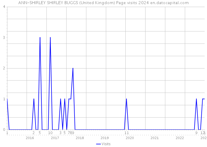 ANN-SHIRLEY SHIRLEY BUGGS (United Kingdom) Page visits 2024 
