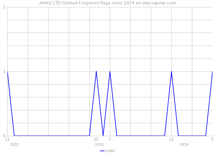 AHAU LTD (United Kingdom) Page visits 2024 