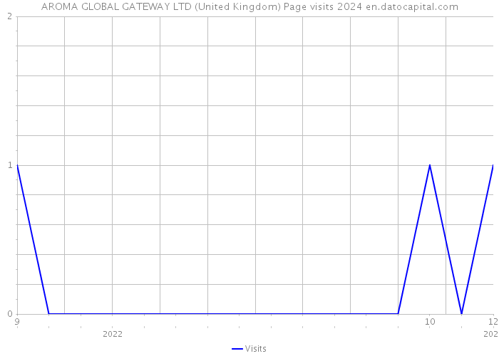 AROMA GLOBAL GATEWAY LTD (United Kingdom) Page visits 2024 