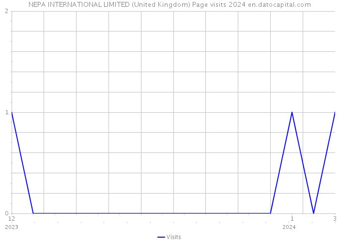 NEPA INTERNATIONAL LIMITED (United Kingdom) Page visits 2024 