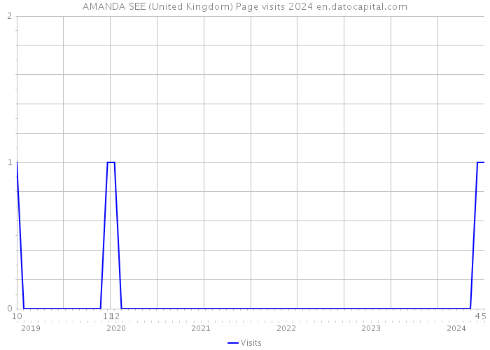 AMANDA SEE (United Kingdom) Page visits 2024 