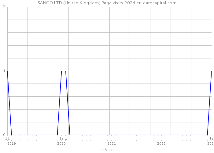 BANOO LTD (United Kingdom) Page visits 2024 