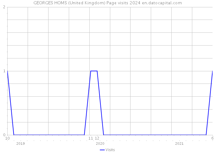 GEORGES HOMS (United Kingdom) Page visits 2024 