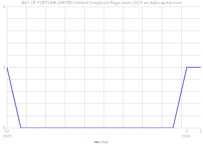 BAY OF FORTUNE LIMITED (United Kingdom) Page visits 2024 