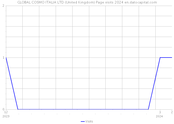 GLOBAL COSMO ITALIA LTD (United Kingdom) Page visits 2024 