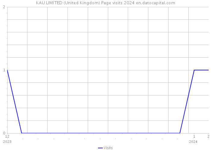 KAU LIMITED (United Kingdom) Page visits 2024 