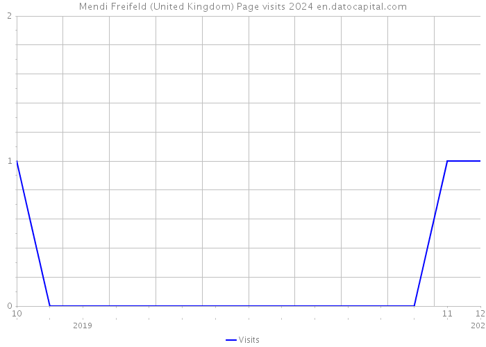 Mendi Freifeld (United Kingdom) Page visits 2024 
