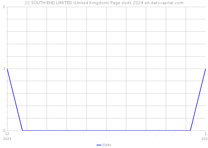 22 SOUTH END LIMITED (United Kingdom) Page visits 2024 
