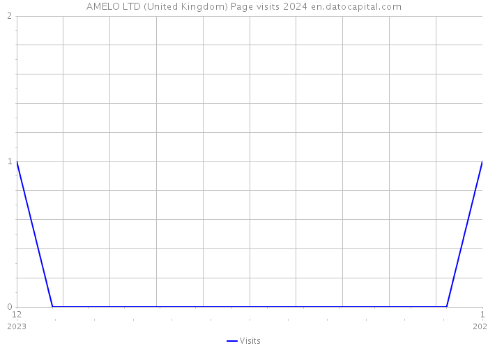 AMELO LTD (United Kingdom) Page visits 2024 