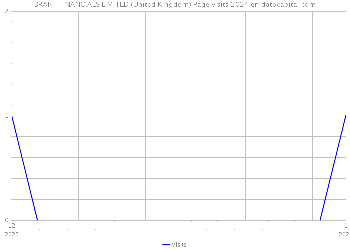 BRANT FINANCIALS LIMITED (United Kingdom) Page visits 2024 