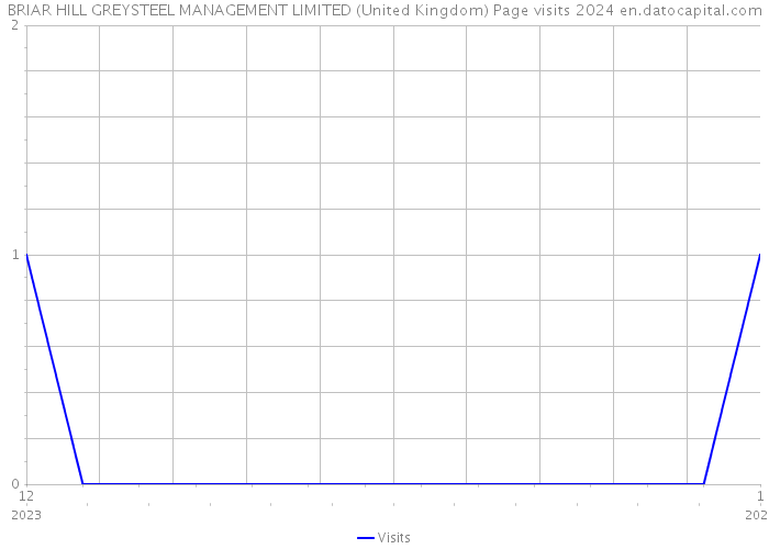 BRIAR HILL GREYSTEEL MANAGEMENT LIMITED (United Kingdom) Page visits 2024 
