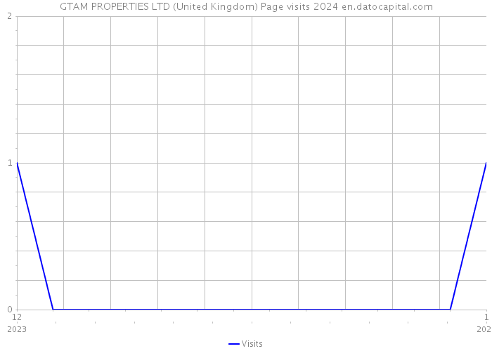 GTAM PROPERTIES LTD (United Kingdom) Page visits 2024 