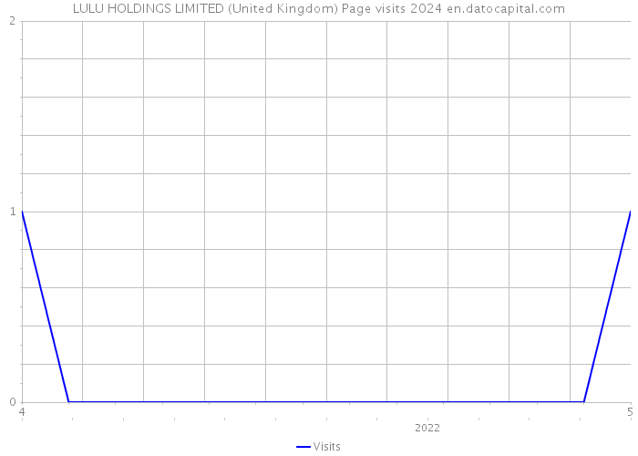 LULU HOLDINGS LIMITED (United Kingdom) Page visits 2024 