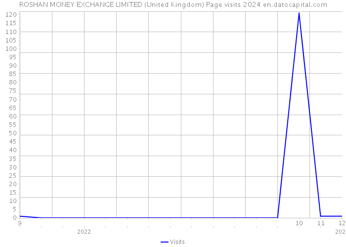 ROSHAN MONEY EXCHANGE LIMITED (United Kingdom) Page visits 2024 