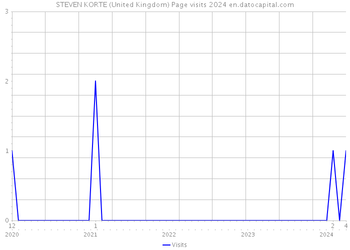 STEVEN KORTE (United Kingdom) Page visits 2024 