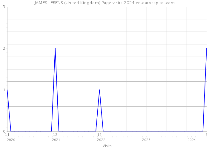 JAMES LEBENS (United Kingdom) Page visits 2024 