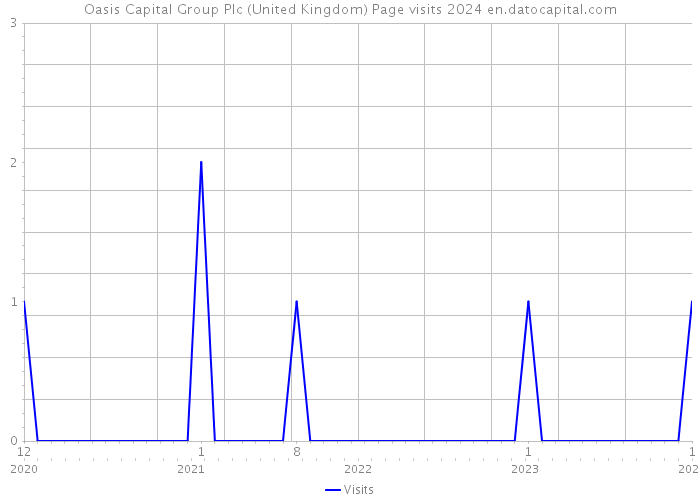 Oasis Capital Group Plc (United Kingdom) Page visits 2024 