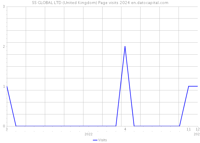 SS GLOBAL LTD (United Kingdom) Page visits 2024 