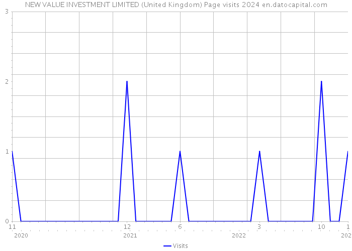 NEW VALUE INVESTMENT LIMITED (United Kingdom) Page visits 2024 