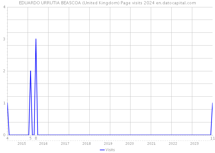 EDUARDO URRUTIA BEASCOA (United Kingdom) Page visits 2024 