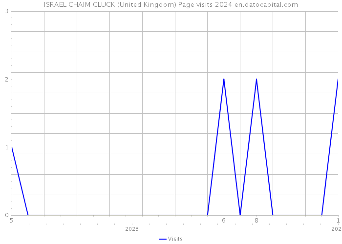 ISRAEL CHAIM GLUCK (United Kingdom) Page visits 2024 