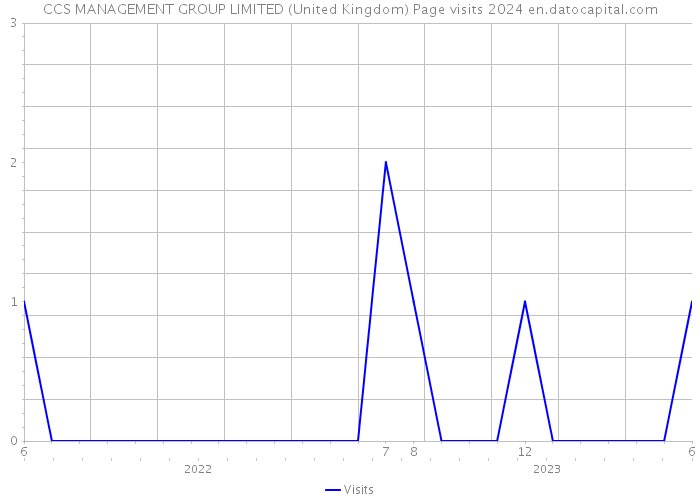 CCS MANAGEMENT GROUP LIMITED (United Kingdom) Page visits 2024 