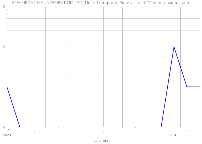 STEAMBOAT MANAGEMENT LIMITED (United Kingdom) Page visits 2024 