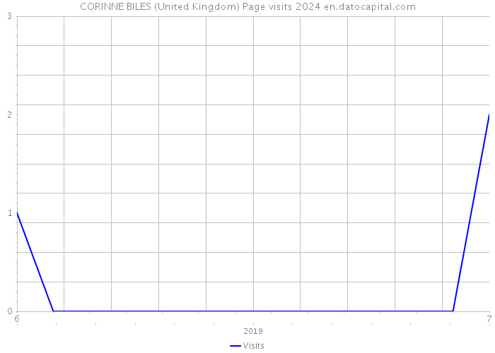 CORINNE BILES (United Kingdom) Page visits 2024 
