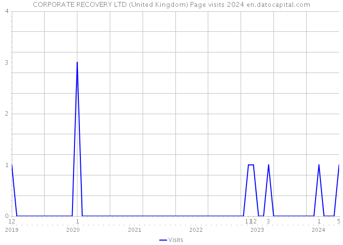 CORPORATE RECOVERY LTD (United Kingdom) Page visits 2024 