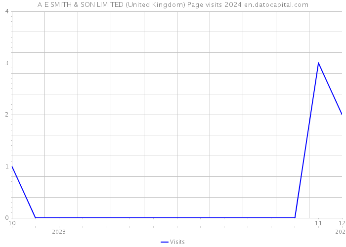 A E SMITH & SON LIMITED (United Kingdom) Page visits 2024 