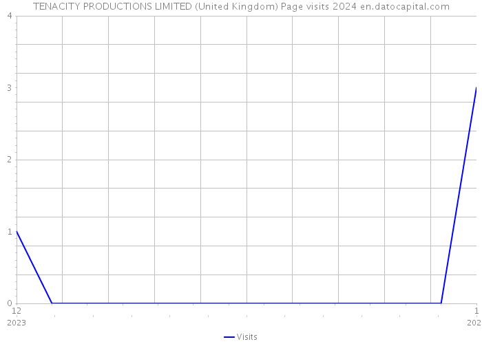 TENACITY PRODUCTIONS LIMITED (United Kingdom) Page visits 2024 