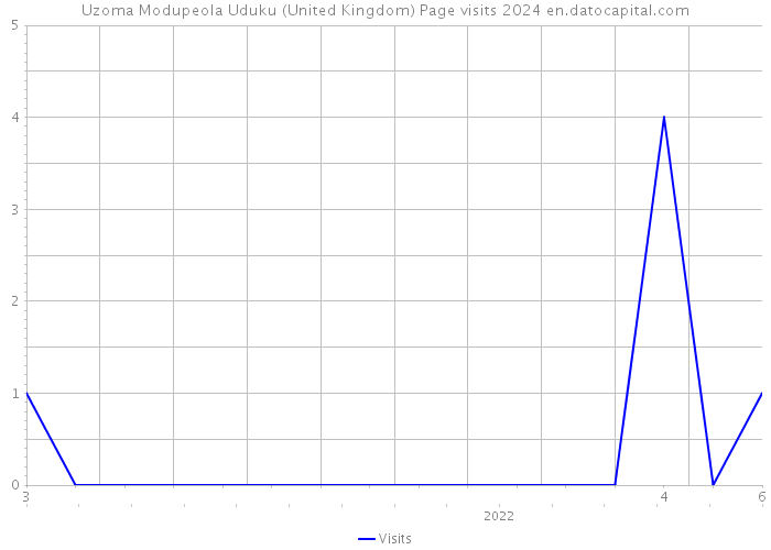 Uzoma Modupeola Uduku (United Kingdom) Page visits 2024 