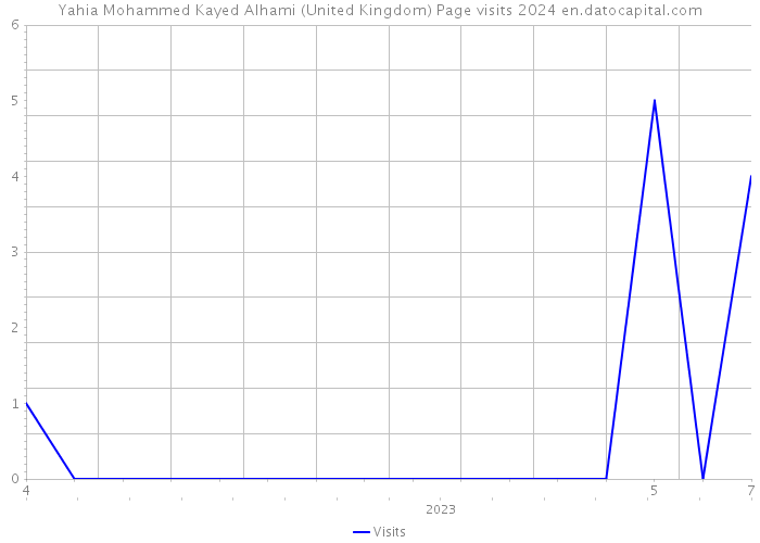 Yahia Mohammed Kayed Alhami (United Kingdom) Page visits 2024 