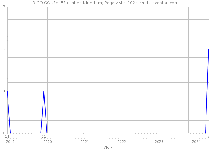RICO GONZALEZ (United Kingdom) Page visits 2024 
