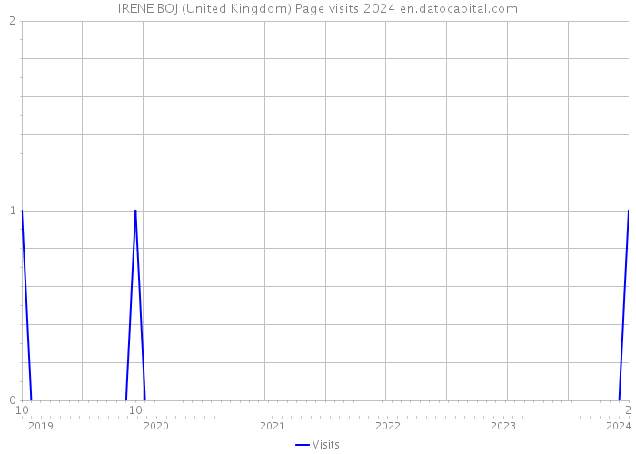 IRENE BOJ (United Kingdom) Page visits 2024 