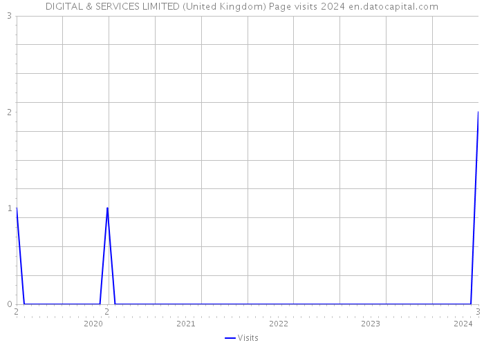 DIGITAL & SERVICES LIMITED (United Kingdom) Page visits 2024 